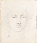 Edward Burne-jones Famous Paintings - Head of a Girl